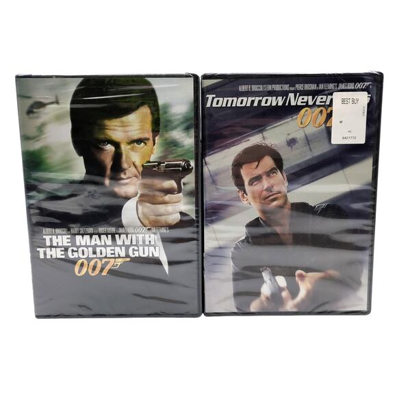 James Bond 007 DVD Lot Tomorrow Never Dies Man with Golden Gun Roger Moore New - Picture 1 of 2